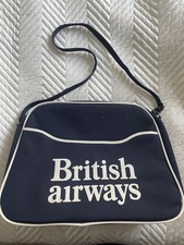 Vintage 1970s British Airways Shoulder Flight Bags 