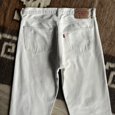 Levi s 501 Vintage Original Fit White Jeans W33 L33