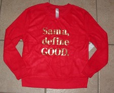 NEW Red Sz Jr Small 3-5 Christmas Holiday Soft Fuzzy Lightweight Sweatshirt