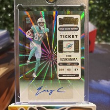 Erik Ezukanma RC 2022 Panini Contenders - Rookie Ticket Wild Card Round AUTO. rookie card picture