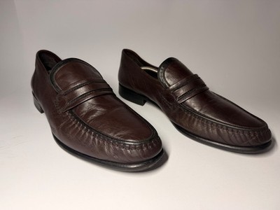 Loake Shoemakers England Brown Leather Penny Loafer Shoes UK 11 EU 45 Mens