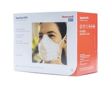 Box of 16 FFP3 Disposable Latex-Free Dust Masks PPE