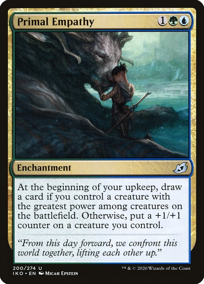 Primal Empathy (200) Ikoria: Lair of Behemoths IKO MTG Magic