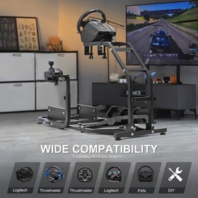 Marada Racing Simulator Cockpit Stand Fits Logitech G29 G920 G923 Thrustmaster