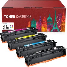4PK Toner Cartridge for Canon 054 H Imageclass MF640C MF644cdw MF642cdw LBP620