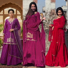 PARTY LEHENGA CHOLI INDIAN DESIGNER BOLLYWOOD LEHNGA WEDDING ETHNIC BRIDAL EID