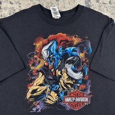 Vintage Harley Davidson Evil Clown Greenville...
