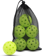 Pickleball Balls, 40 Holes Outdoor Pickleballs, High Elasticity  Durable Pickle