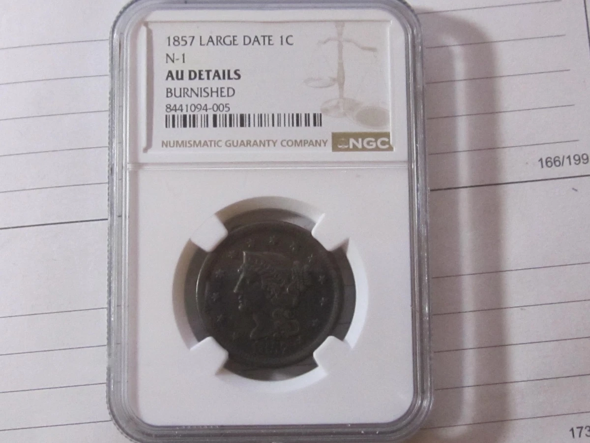 Year Braided Hair Large Cents (1839-1857) 1857 for sale | eBay
