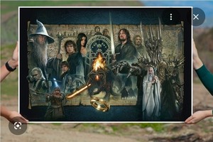 Sideshow Art Print Lord of the Rings Fellowship of the Rings LE 1000 24x36"