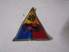 MILITARY PATCH WW2 ERA OR LATER US ARMY 49TH ARMORED DIVISION #2