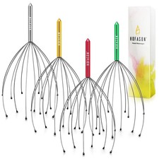 Head Scratcher Scalp Massager 4 Pack Funny Gift Stocking Stuffer Adults Kids Fun