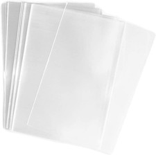 200 Pcs 5-3/4" X 7-1/4" Clear Flat Open-End Cello/Cellophane Bags Good