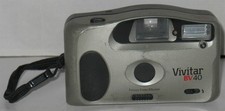 Vtg Vivitar BV40 35mm Point and Shoot Camera w/ Built in Flash Not Tested Prop
