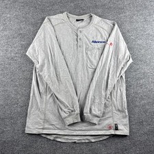 Ariat FR Shirt Mens M Gray Button Down Flame Resistant Long Sleeve Workwear