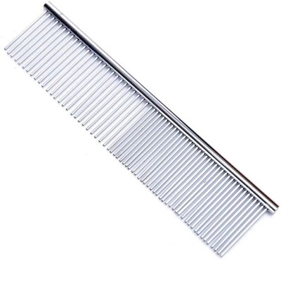 Pet Comb, Stainless Steel, 7.5-Inch, Detangling, Grooming Tool for Cats Dogs