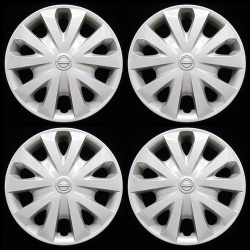 Hubcap Set Nissan Versa 2012-2019 Genuine OEM 15-inch Wheel Cover Silver 53087