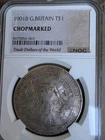 1901B Great Britain Silver Trade Dollar W/ Chopmarks Graded NGC Chopmarked