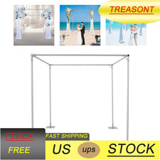 4 Post Outdoor Wedding Party Stand Adjustable Hardware Kit Backdrop Decor