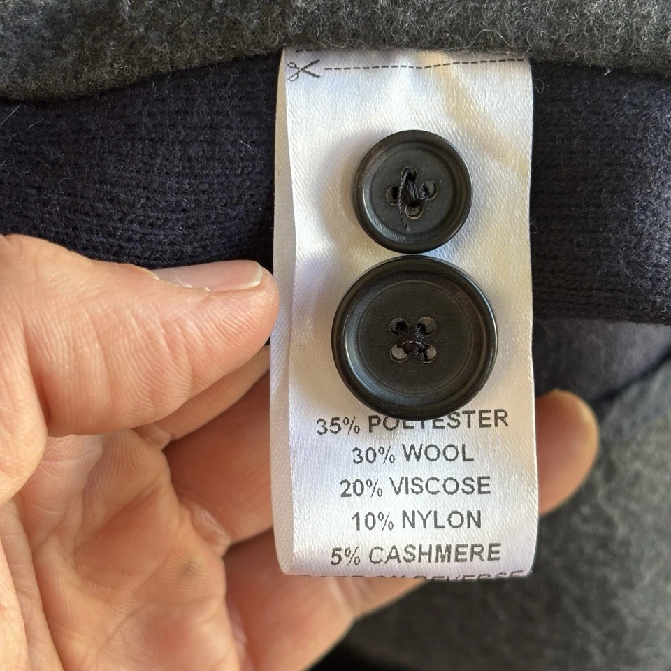 Blazer Billy Reid 42R Gris Mezcla Lana Suave Semi No Estructurado 2 Botones NOTA Foto 4 de 4