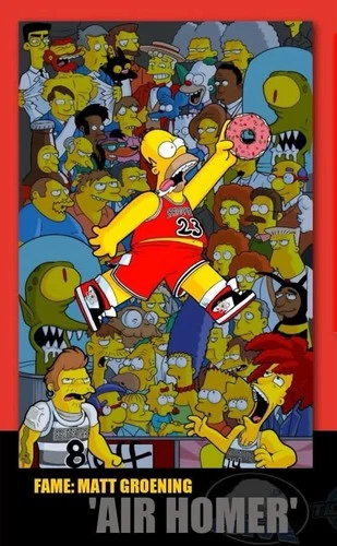 Fame: Matt Groening Air Homer Simpsons Cover by Matthew Waite Embossed Spot Foil