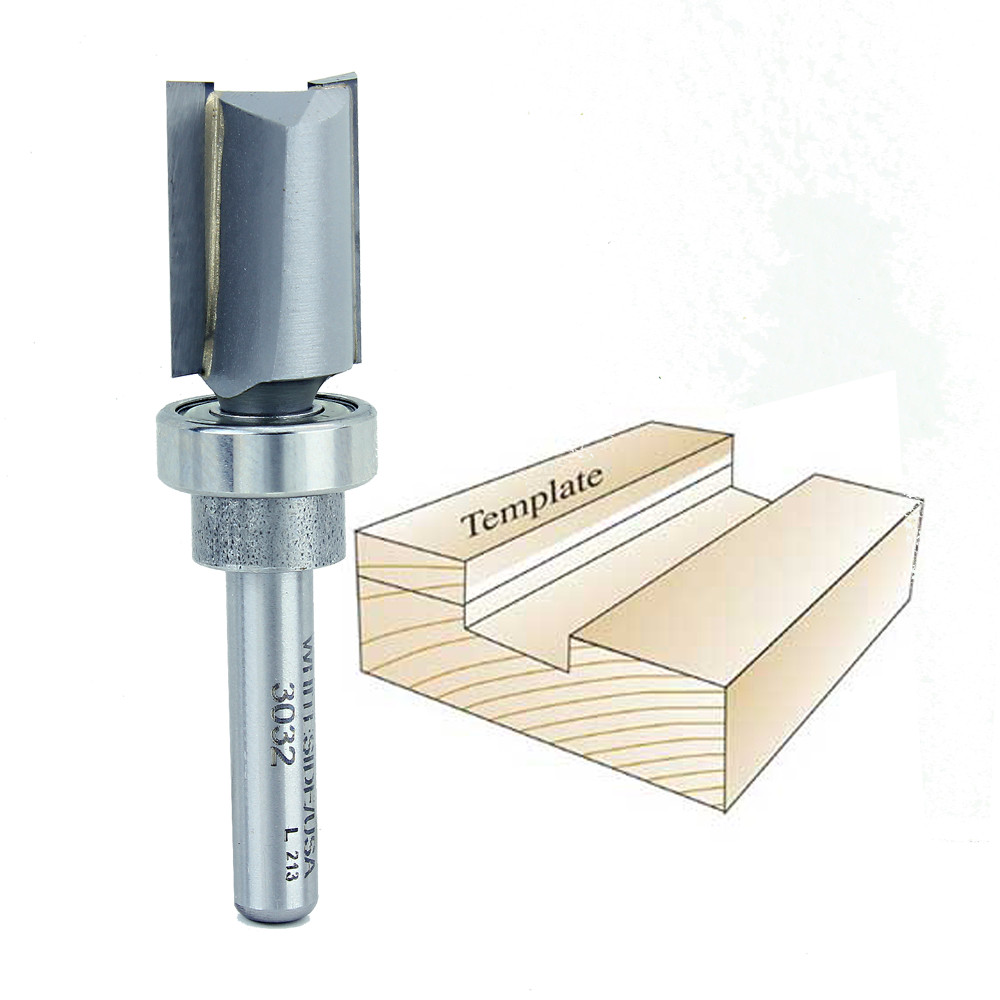 Whiteside 3032 Template Bit 1/4"SH, 9/16"CD, 3/4"CL