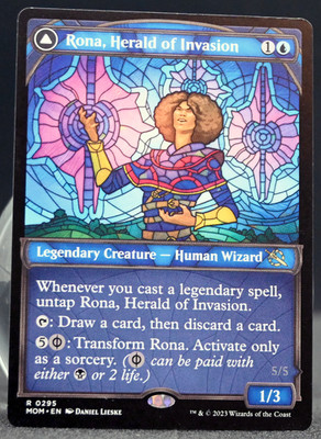 Rona Herald of Invasion March of the Machine #295 NM MTG Showcase R Legendary