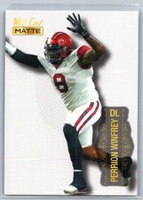 Perrion Winfrey MB-98 2022 Wild Card Matte White Oklahoma Sooners Card