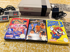 Nintendo NES Console PAL Bundle with 2 Controllers, Cables & Boxed Games