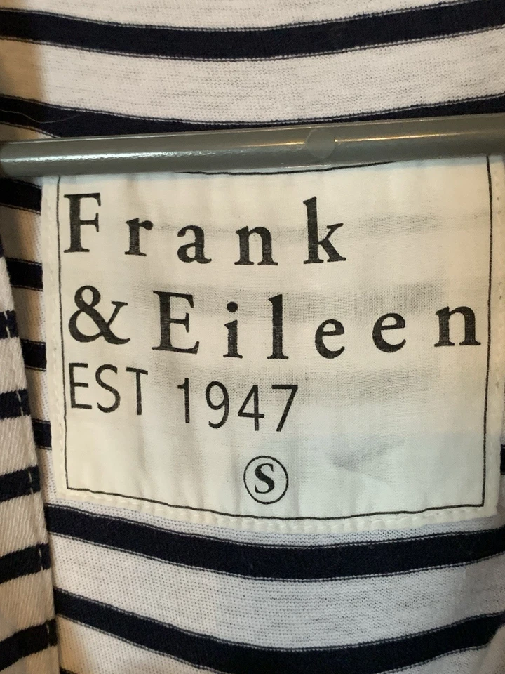 Frank & Eileen Emma Navy Striped Maxi Shirt Dress Size S - Image 4 of 4