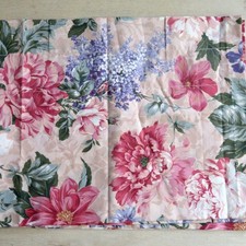 Vintage Floral Window Valance 16"x 80" Multicolor Cottage Rod Pocket Made In USA