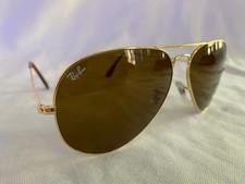 Ray-Ban Aviator Sunglasses RB3026 62mm Large Gold Frame  Brown Lenses 001/33