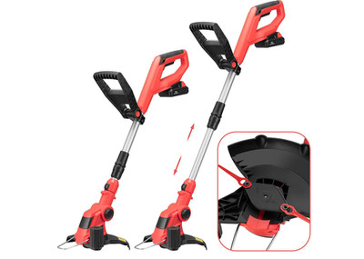 20V Akku Rasentrimmer Trimmer 2Ah Akku Ladegerät 26cm Schnittbreite UK