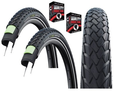 Schwalbe MARATHON grün 27 x 1-1/4 pannensicher Fahrradreifen s Schlauch s