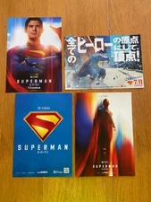 SUPERMAN 2025 Japan mini-poster x4 James GUNN Nicholas HOULT David CORENSWET DCU