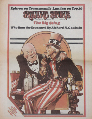 ROLLING STONE MAGAZINE 6 JUNE 1974 . UNCLE SAM . PAMELA COURSON . GLADYS KNIGHT