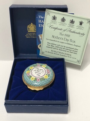 ハルシオンデイズ Halcyon Days Trinket Box 1988 Mother's Day | eBay