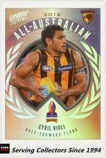 2013 Select AFL Prime All Australia Team Card AA12 Cyril Rioli (Hawks)