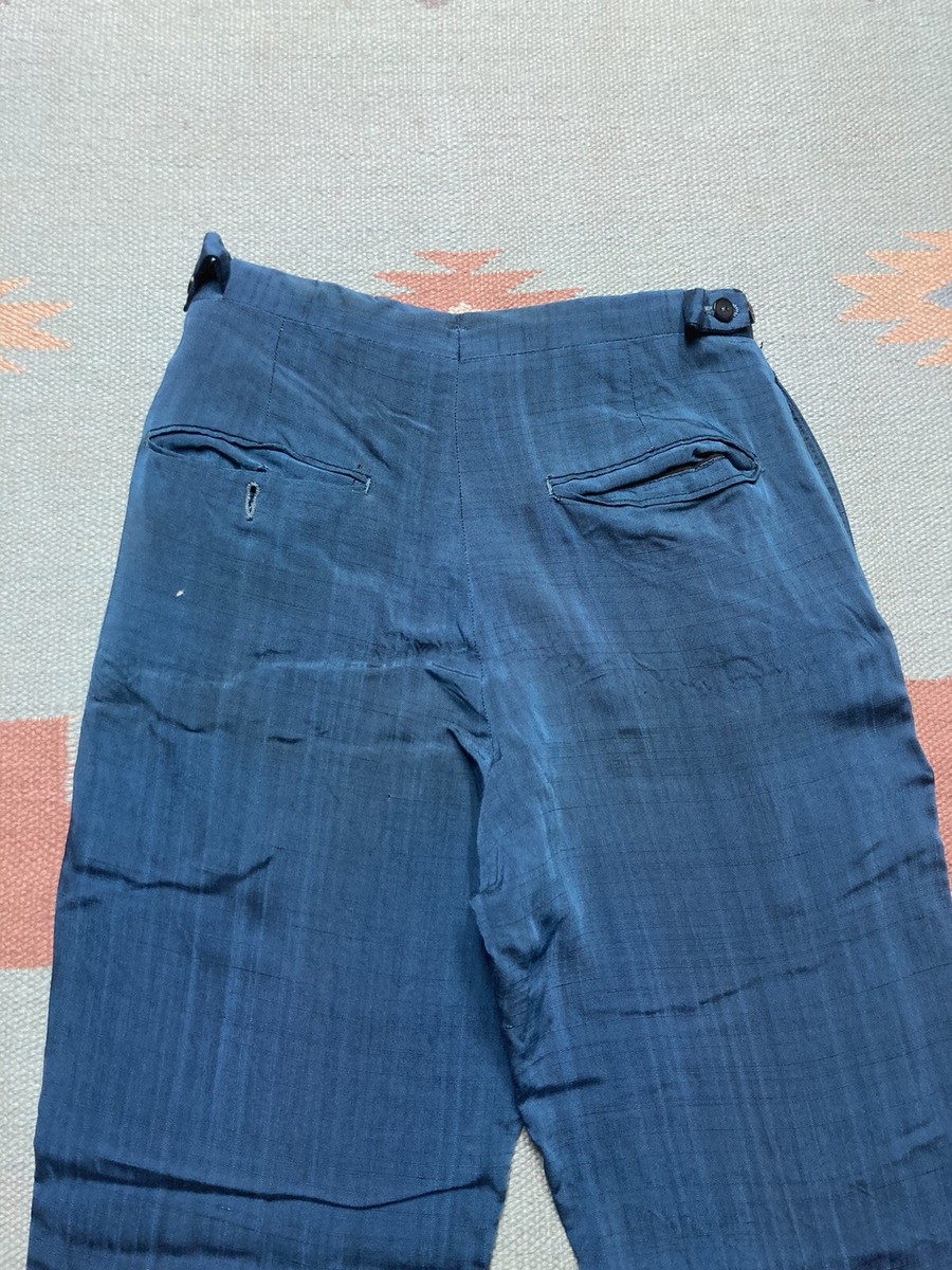 k*n様 60's rayon slacks Vintage 60s sharkskin dress pants rayon trousers rockabilly