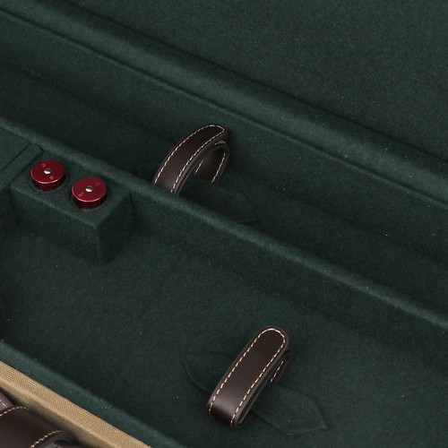 TOURBON Vintage Canvas Shotgun Hard Case Cabinet Storage Box Safety Hunting Gift - Picture 13 of 24