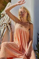 Free People Under The Stars Sweater Midi Dress, Orange, X-Small, RRP $88