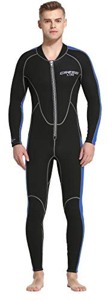(TG. 3XL) Cressi Lido Man Monopiece Wetsuit 2 mm, Muta Monopezzo Senza Cappuccio