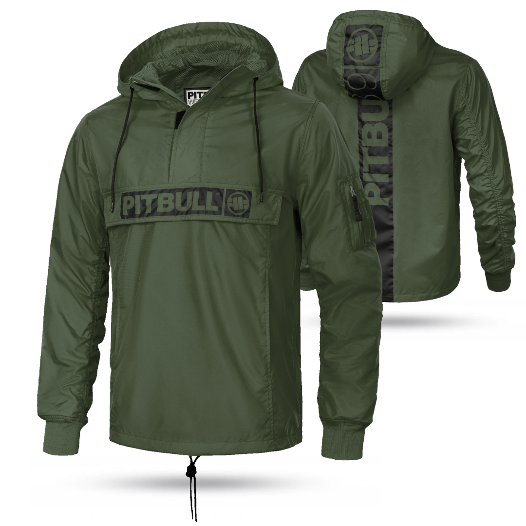 Men's Jacket PitBull LORING HILLTOP OLIVE JACKET Lightweight Pit