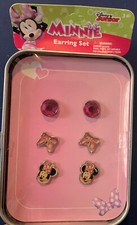 Disney Minnie Mouse jewelry earrings set: 3 Pair