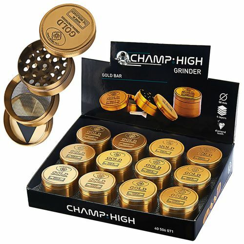 Champ Grinder High Grinder Metall Deko Crusher GewüRzmüHle KräUtermüHle Feinsieb-image