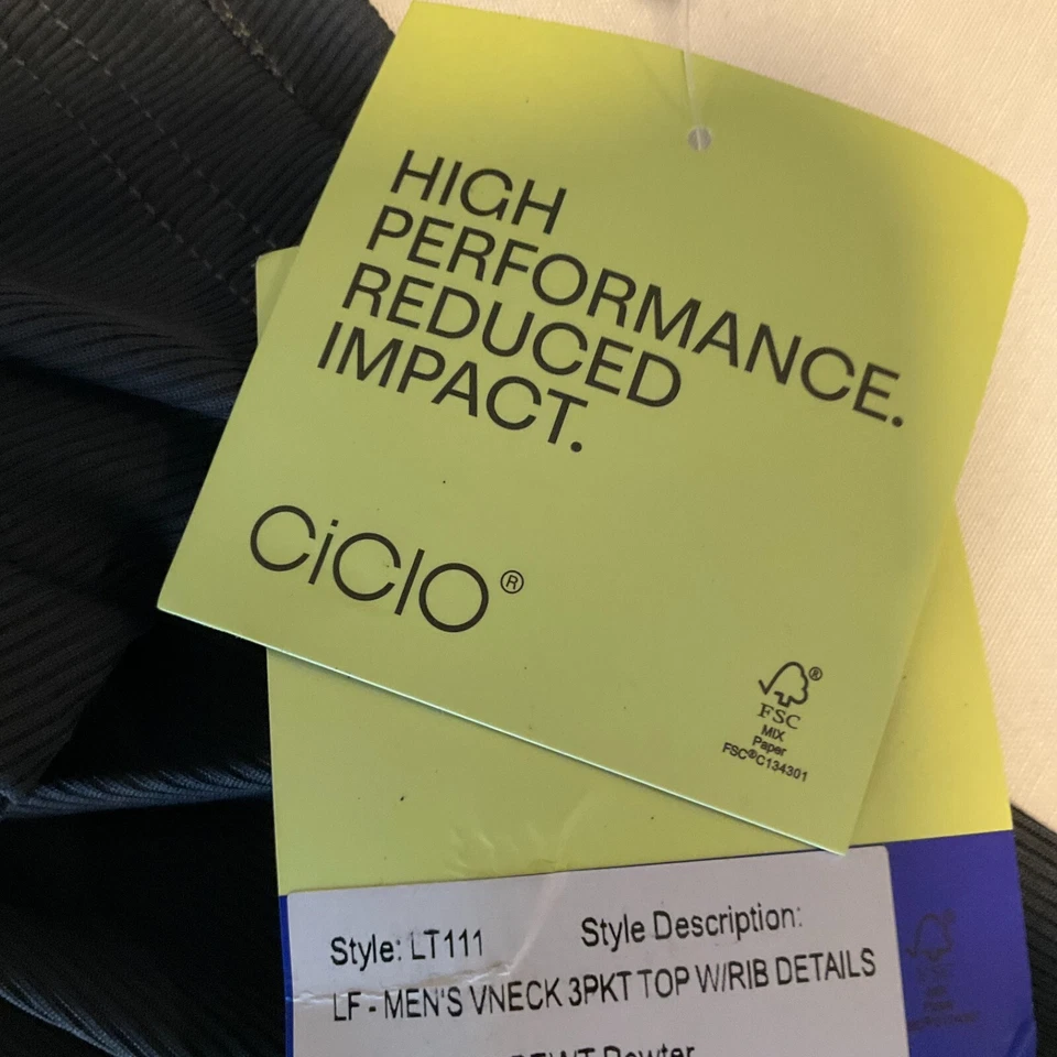 Blusa esfoliante Landau manga curta masculina tamanho 5XL cinza 3 bolsos elástica Lt111 - Imagem 4 de 4