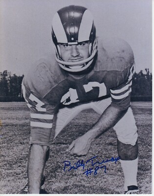 Billy Truax 8x10 Photo Signed w/COA L.A. Rams #1 | eBay