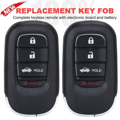 2X Smart Remote Key Fob for Honda Civic 2022 2023 2024 KR5TP-4 72147-T20-A01 4B