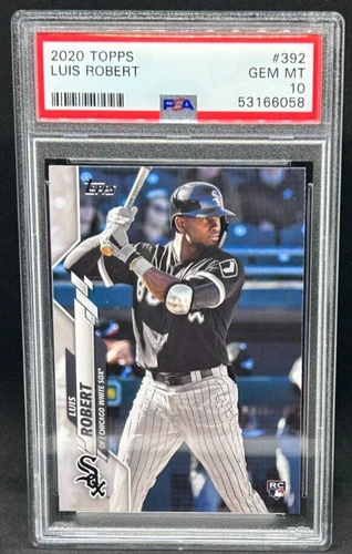 2020 Topps #392 Luis Robert Rookie Chicago White Sox PSA 10 (RC)