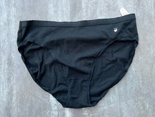 Vintage Victoria's Secret Cotton Signature Band Picot Hi Leg Brief Panties M New